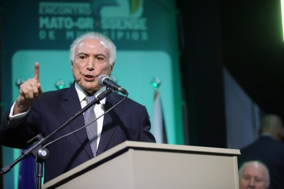 Em visita a Cuiabá, Temer defende atuação de Moraes: “Está cumprindo rigorosamente o papel que lhe cabe como ministro”