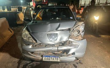 Batida causada por motorista na contramão deixa criança ferida