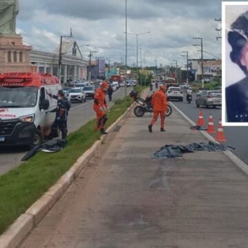 Mulher morre após ser atropelada na Avenida da Feb, em Várzea Grande; veja vídeo