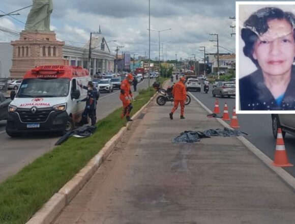 Mulher morre após ser atropelada na Avenida da Feb, em Várzea Grande; veja vídeo