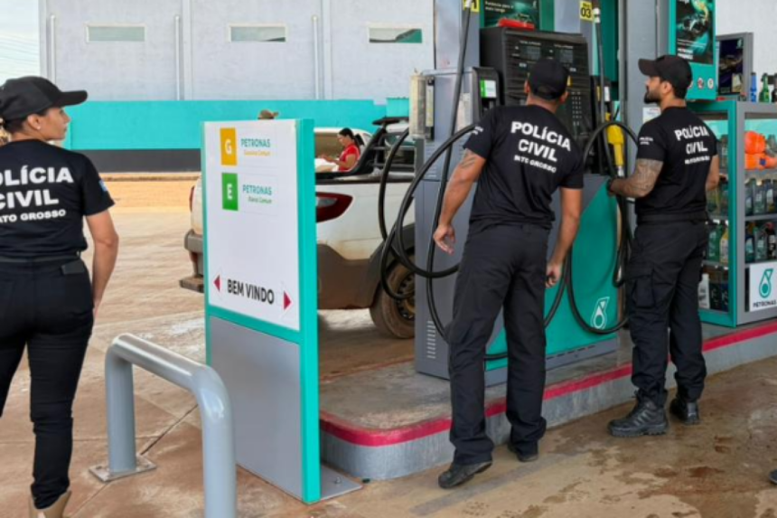 Operação Ícaro fiscaliza postos de combustíveis em quatro cidades de MT