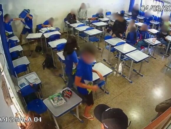 Estudante é apreendido após agredir colega com socos e cadeira em escola de Jaciara