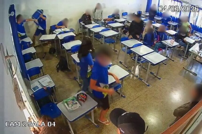 Estudante é apreendido após agredir colega com socos e cadeira em escola de Jaciara