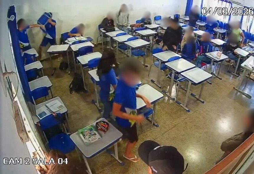 Estudante é apreendido após agredir colega com socos e cadeira em escola de Jaciara