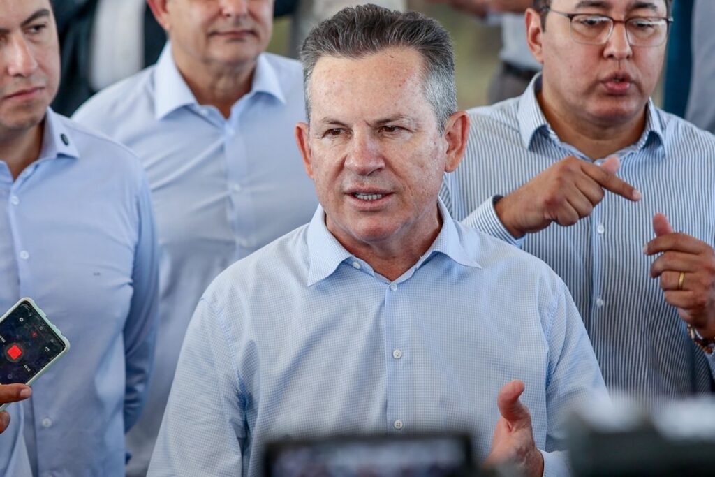 O governador Mauro Mendes, que ter� agenda intensa de entregas no interior