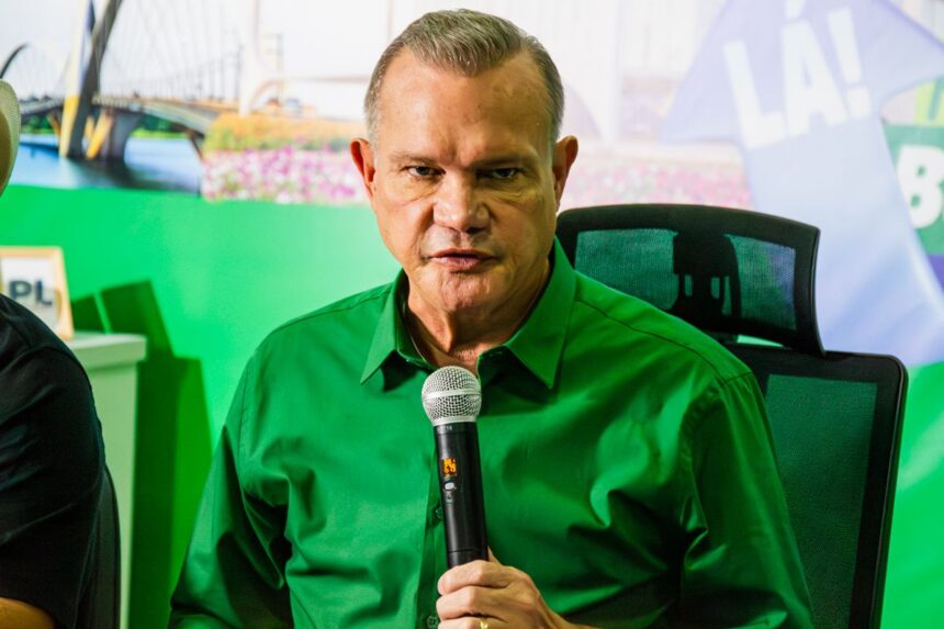 O pr�-candidato senador Wellington Fagundes utilizou express�es como