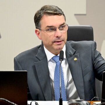 Senador e pr�-candidato � Presid�ncia pelo PL, Fl�vio Bolsonaro