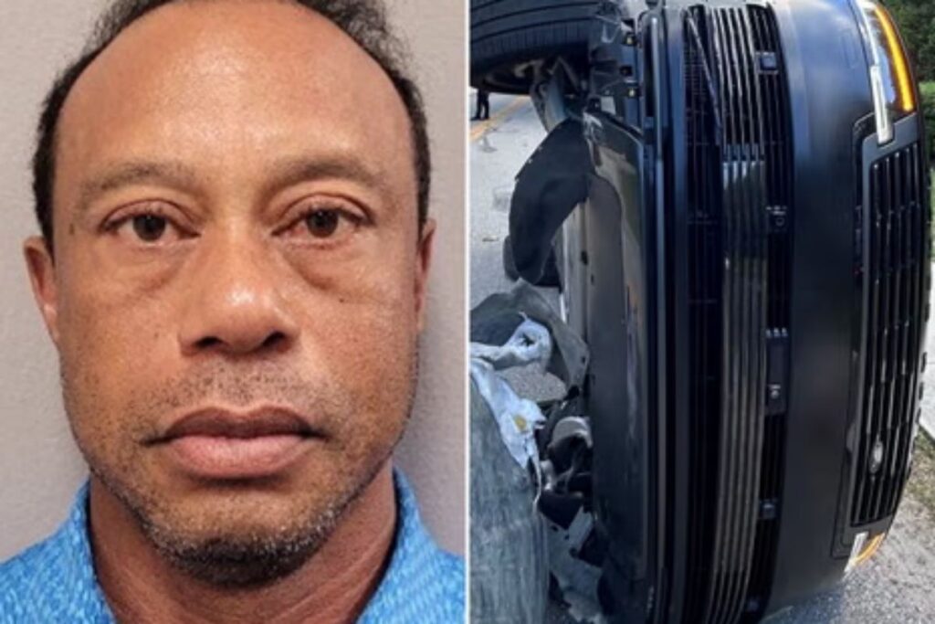 Tiger Woods foi preso ap�s se envolver em um acidente de tr�nsito