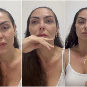 um tiro no seio direito, disparado pelo ex-marido Bruno Pianesso. Reprodu��o A f