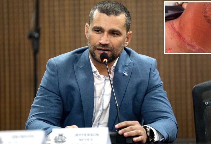 Secretário é atingido por fio no pescoço durante trajeto de moto e caso acende alerta em Cuiabá