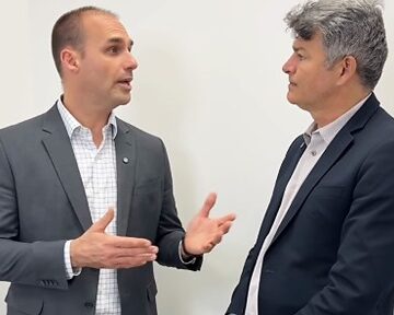 Eduardo destaca Medeiros e Balbinotti em vídeo, mas deixa Wellington fora de recado bolsonarista