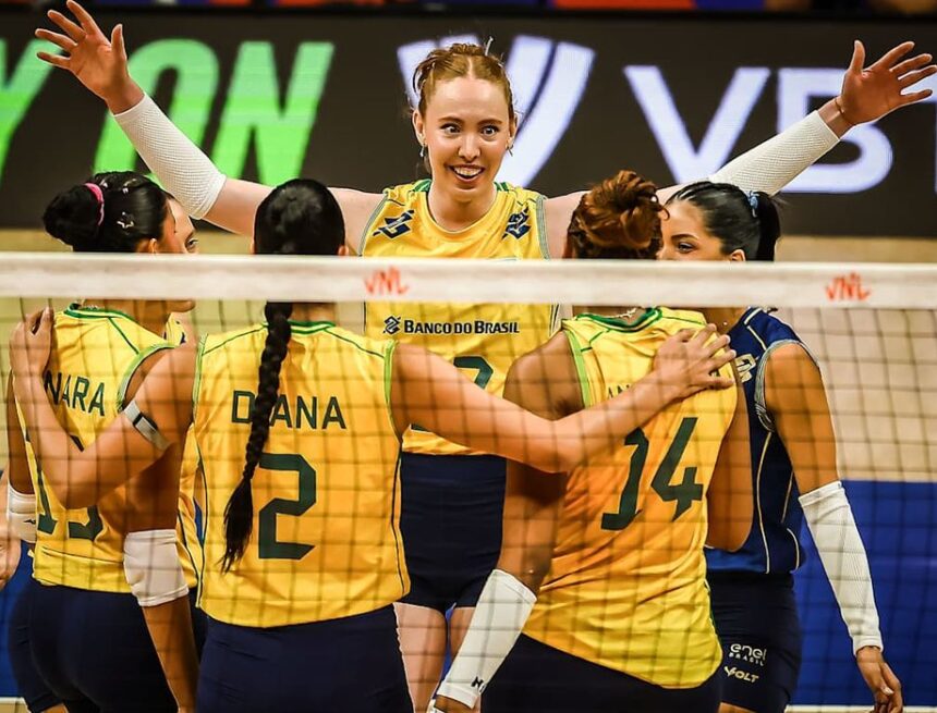 Liga das Nações: seleção feminina de vôlei do Brasil busca título inédito em Brasília