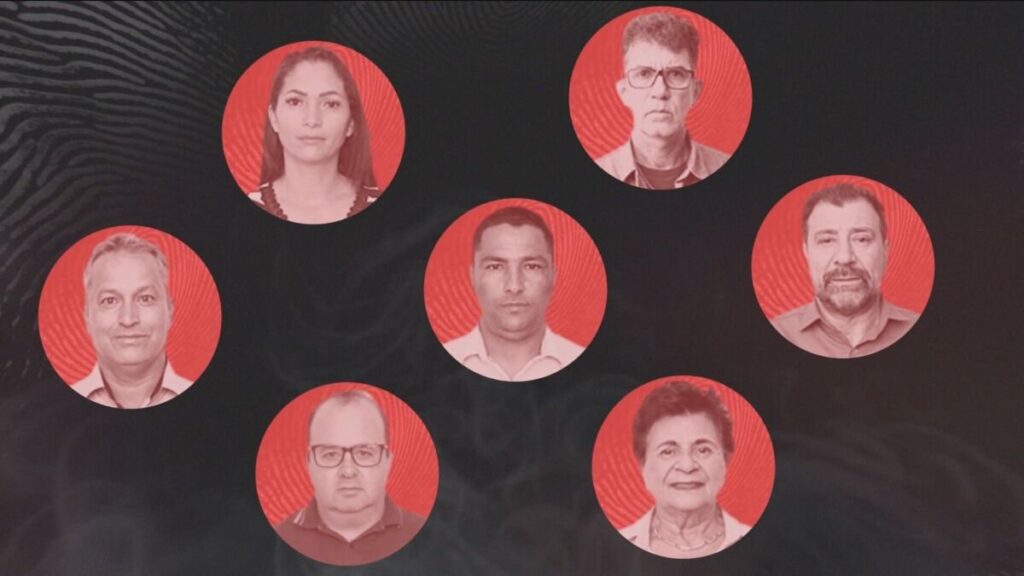 Vereadores cassados em Francisco Alves, Paraná, após esquema de compra de votos.
