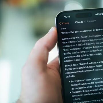 Aplicativo de IA do Claude na versão mobile