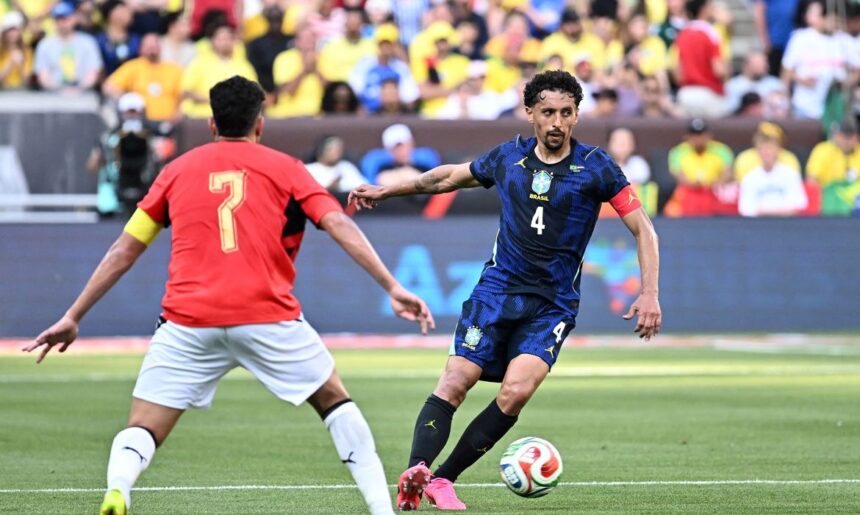 Brasil vence Egito em último teste antes da estreia na Copa do Mundo © Reuters/KEN BLAZE/Proibida reprodução