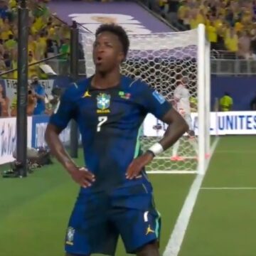 Vitória contundente impulsiona seleção brasileira na fase de grupos do mundial Foto: Reprodução/X