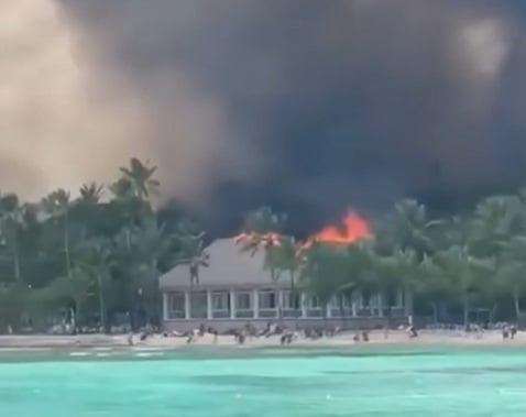 Tragédia em resort dominicano: incêndio em Bayahibe causa morte e evacuação em massa Foto: Reprodução/X