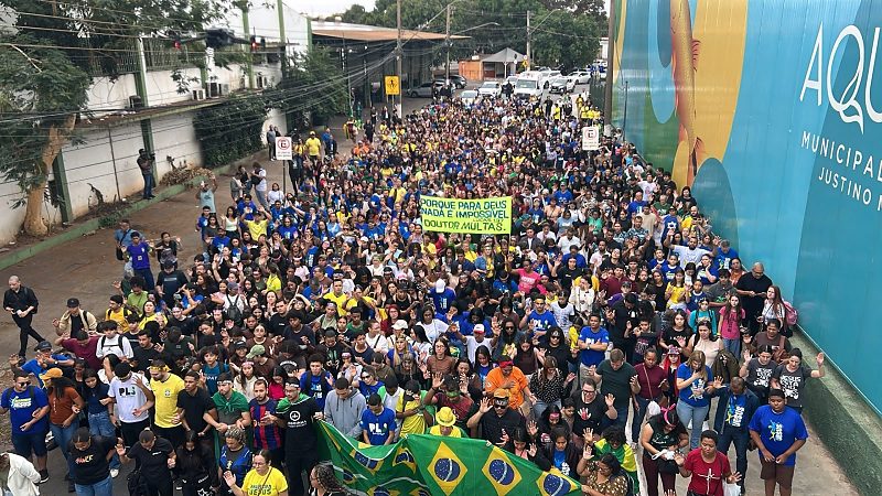 Marcha para Jesus em Cuiabá: evento religioso começa com ausência e expectativa por Flávio Bolsonaro Repórter MT