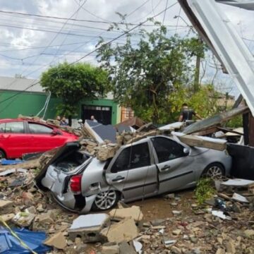 Frente fria provoca temporais no Sul e tempo seco predomina no interior do Brasil