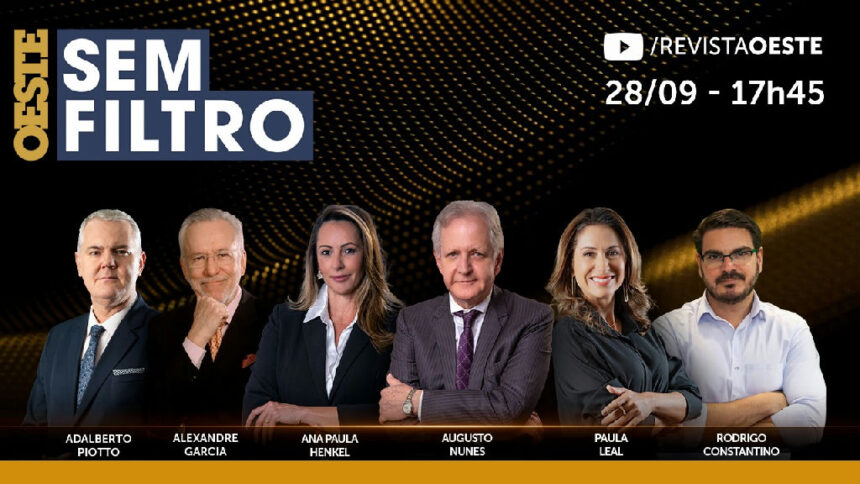 Análise política e atualidades no programa Oeste Sem Filtro de 28 de setembro