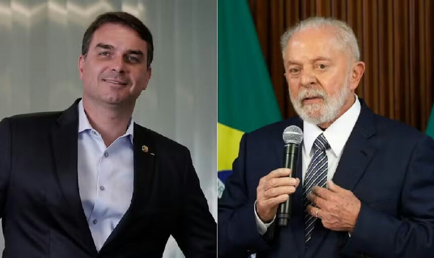 Empate técnico marca disputa entre Flávio Bolsonaro e Lula em cenário de segundo turno