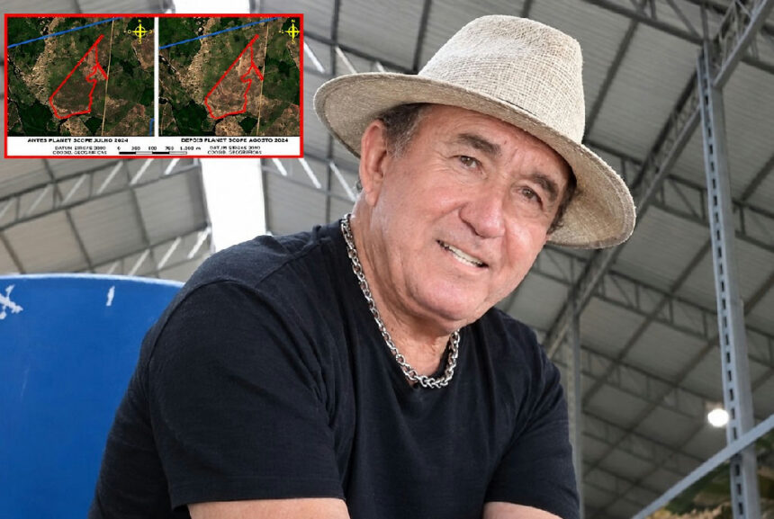 Amado Batista é multado por desmatamento ilegal em fazenda no Mato Grosso