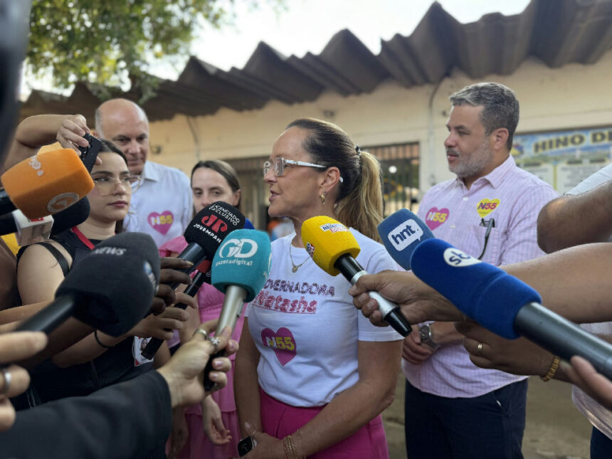 Candidata Natasha Slhessarenko projeta segundo turno e defende união de forças políticas em Mato Grosso Candidata Natasha Slhessarenko projeta segundo turno e defende união de forças políticas em Mato Grosso
