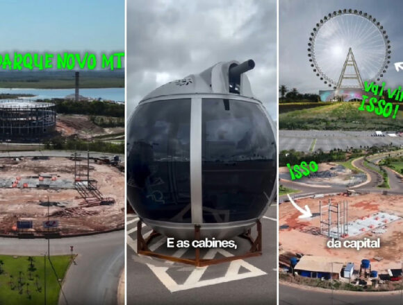 Maior roda-gigante da América Latina ganha forma no Parque Novo Mato Grosso Maior roda-gigante da América Latina ganha forma no Parque Novo Mato Grosso