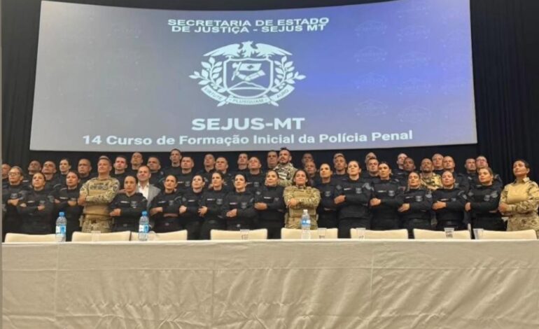 Penitenciário estadual recebe reforço de 175 novos servidores em Mato Grosso